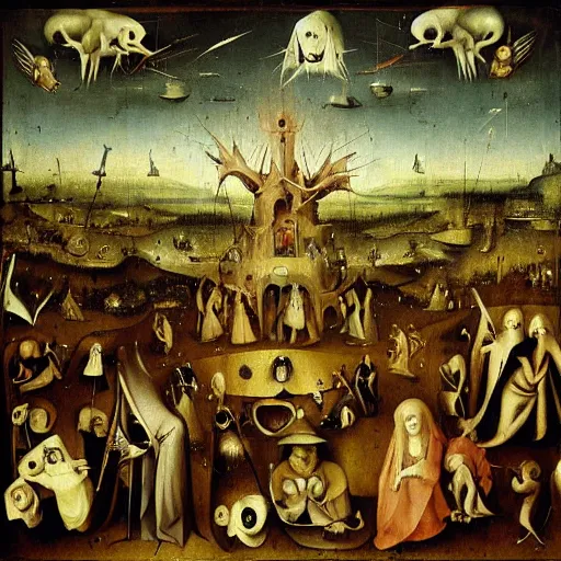 Image similar to purgatory by hieronymus bosch