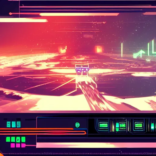 Image similar to a HUD for a sci-fi video game