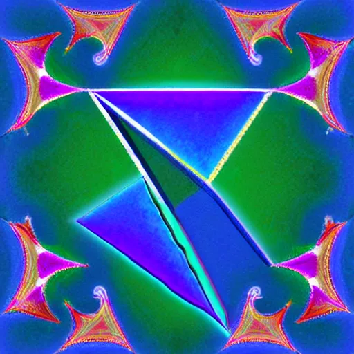 Image similar to fractal triangle