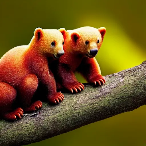 Prompt: national geographic photos of wild gummy bears, wildlife photography