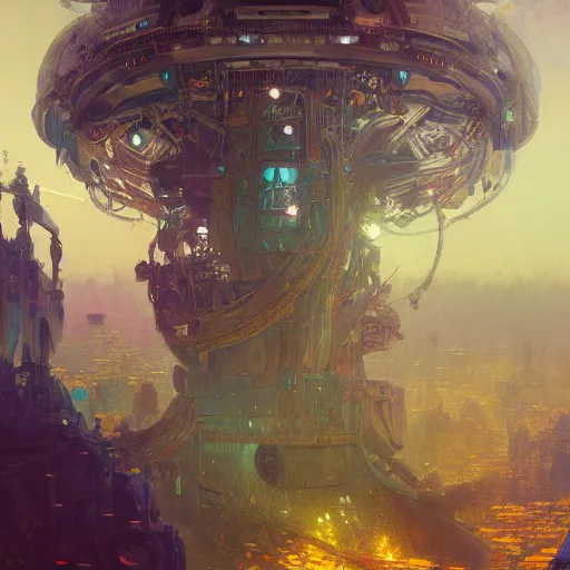 Image similar to a highly detailed digital image of an imagination machine, concept art, artstation, cgsociety, very detailed, intricate, detailed illustration, by greg rutkowski and alphonse mucha, Paul Lehr and Beeple, iridescent accents, ray tracing, product lighting, sharp, smooth, masterpiece