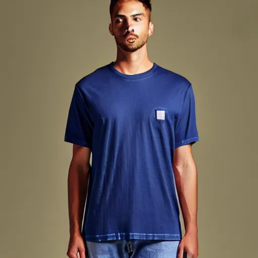 Image similar to A tied-dyed t-shirt with kirkland logo at the front