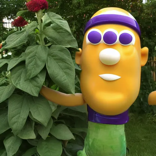 Prompt: Mr. Planters Peanut man as an eggplant