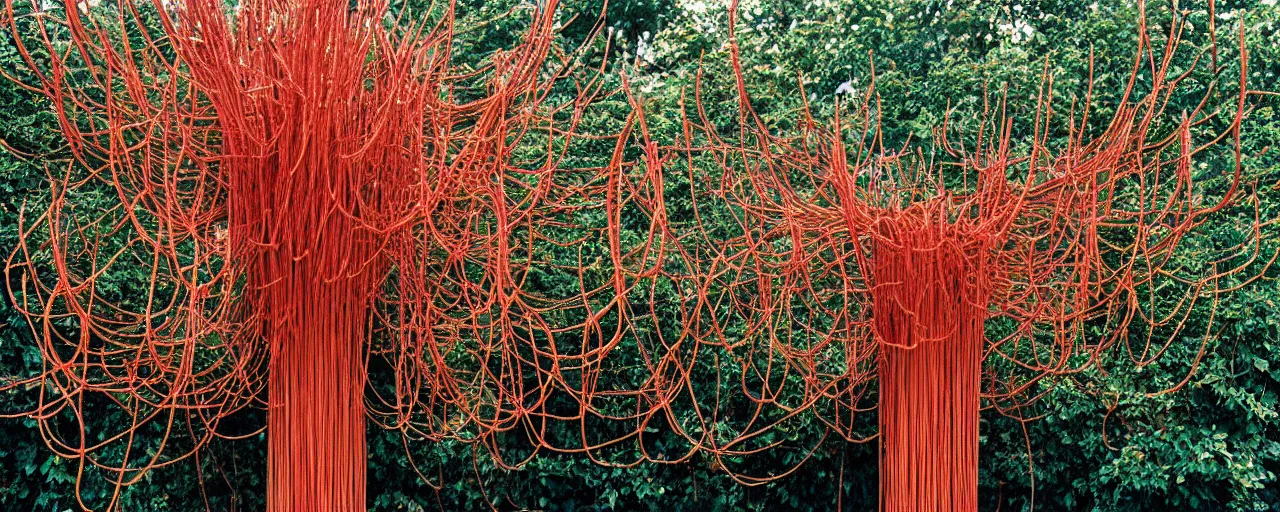 Image similar to a spaghetti tree, canon 5 0 mm, in the style wes anderson, kodachrome