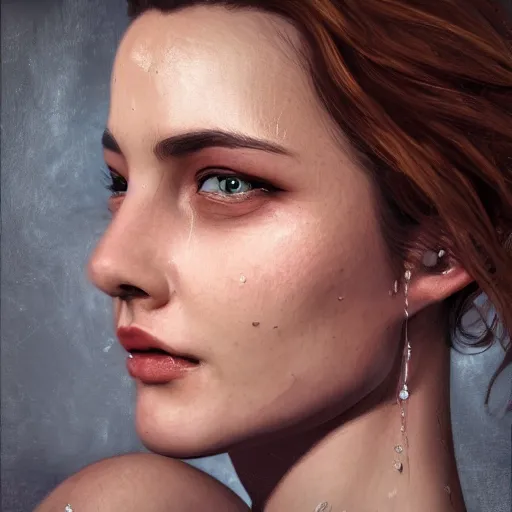 Image similar to beautiful italian woman, highly detailed, gorgeous, artstation, photorealistic