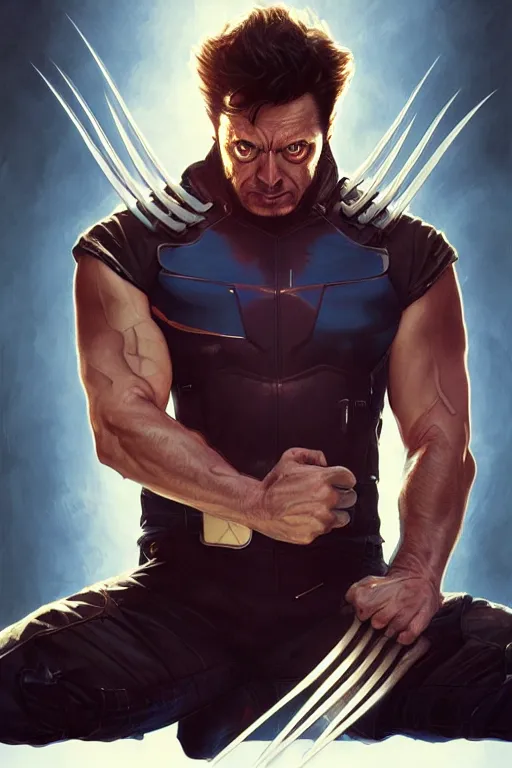 Prompt: elon musk as wolverine, realistic portrait, symmetrical, highly detailed, digital painting, artstation, concept art, smooth, sharp focus, illustration, cinematic lighting, art by artgerm and greg rutkowski and alphonse mucha