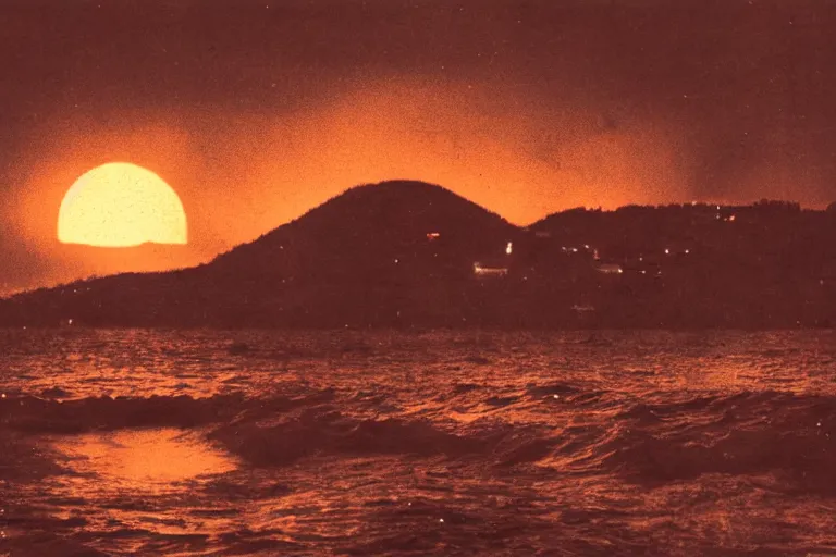 Image similar to giant crab attacking a california city, in 2 0 1 2, bathed in the the glow of the sunset, low - light photograph, photography by ansel adams