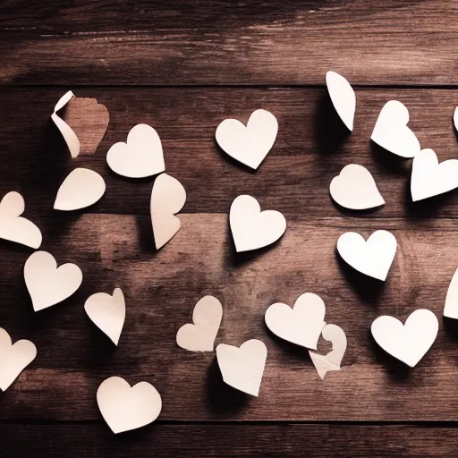 Prompt: instant photograph of love letters on a dark wood table, polaroid, raw, light leak, nostalgic, beautiful