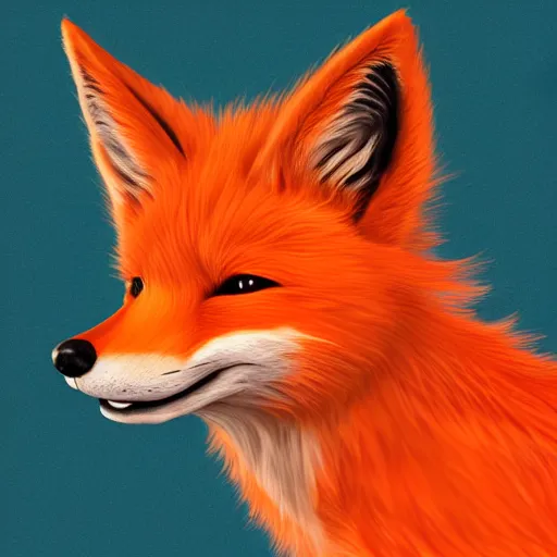 Prompt: digital bright orange fox, retrowave palette, digital world, highly detailed, electric breeze, anatomically correct vulpine, synth feel, fluffy face, ear floof, flowing fur, super realism, accurate animal imagery, 4 k digital art