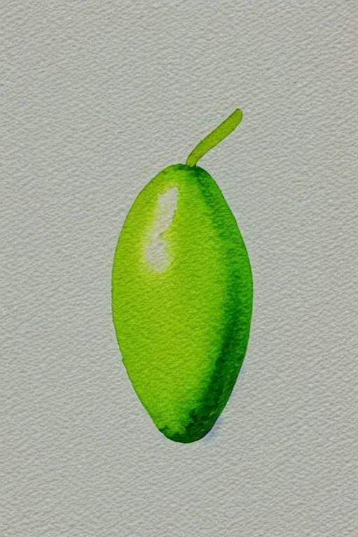 Image similar to minimalist watercolor art of a lime, illustration, vector art