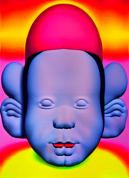 Image similar to god by shusei nagaoka, kaws, david rudnick, airbrush on canvas, pastell colours, cell shaded, 8 k