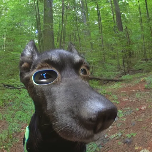 Prompt: thug shaker throwin it back on the trailcam got damn