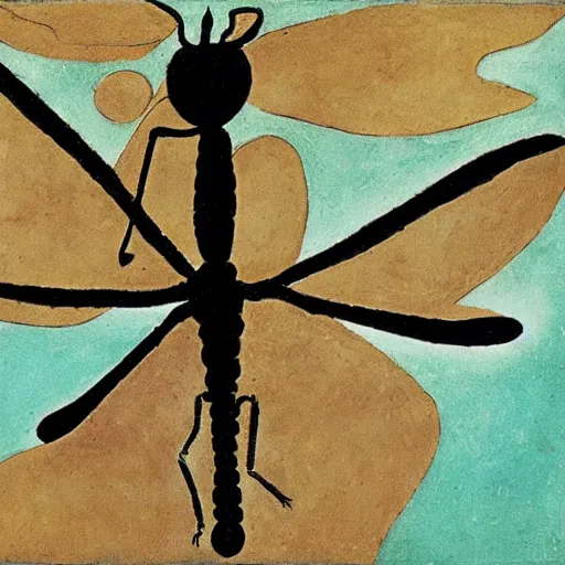 Prompt: a dragonfly by rufino tamayo