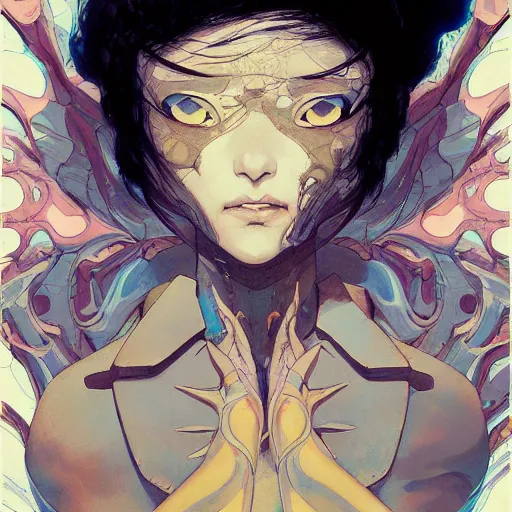 Image similar to prompt : magma character portrait soft light painted by james jean and katsuhiro otomo and erik jones, inspired by evangeleon anime, smooth face feature, intricate oil painting, high detail illustration, sharp high detail, manga and anime 1 9 9 9