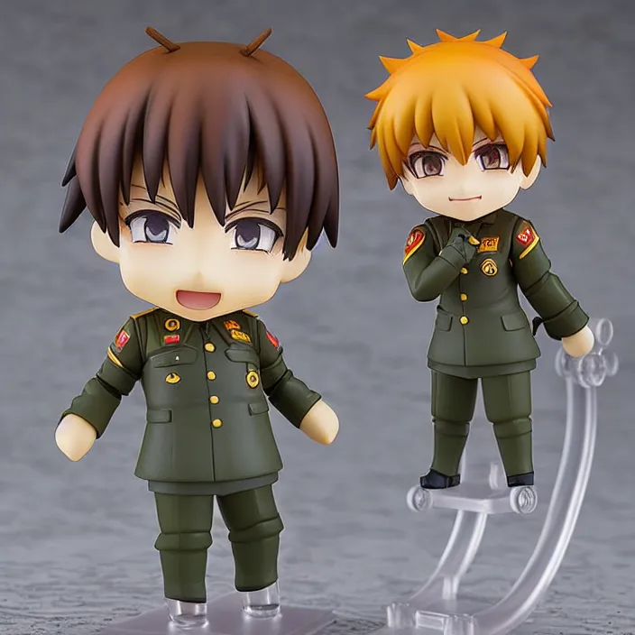 Prompt: An anime Nendoroid of Josaf Stalin, figurine, detailed product photo