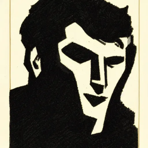 Image similar to a character drawn by David Mazzucchelli, portrait