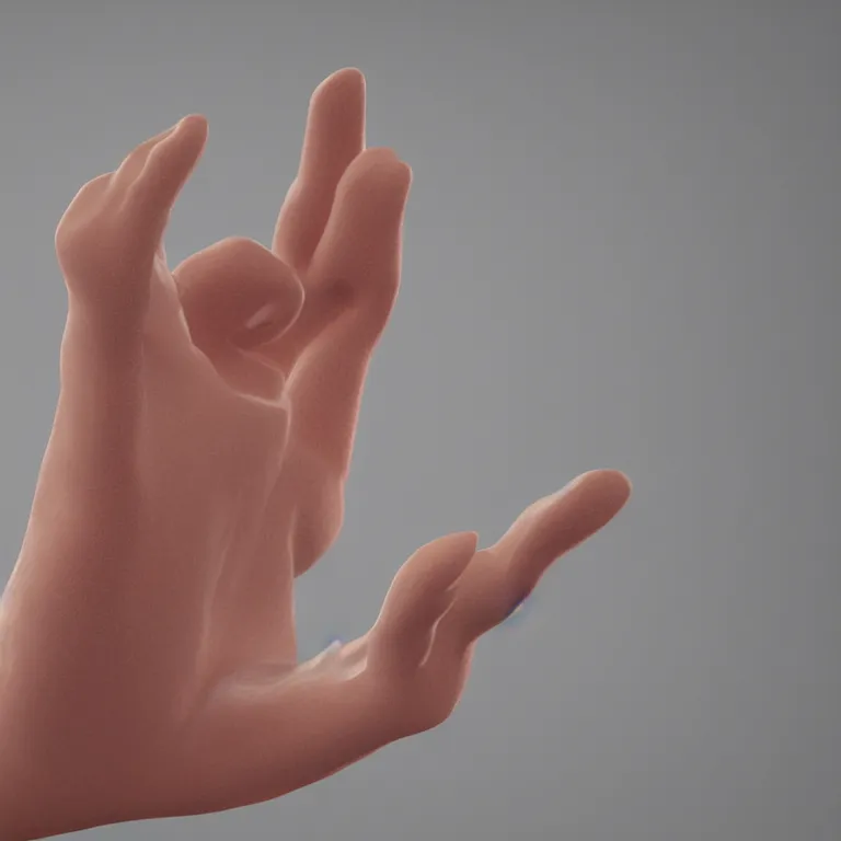 Prompt: Human's hand, photorealism, detailed, five fingers, photograph, award winner, 4k, render, unrealengine