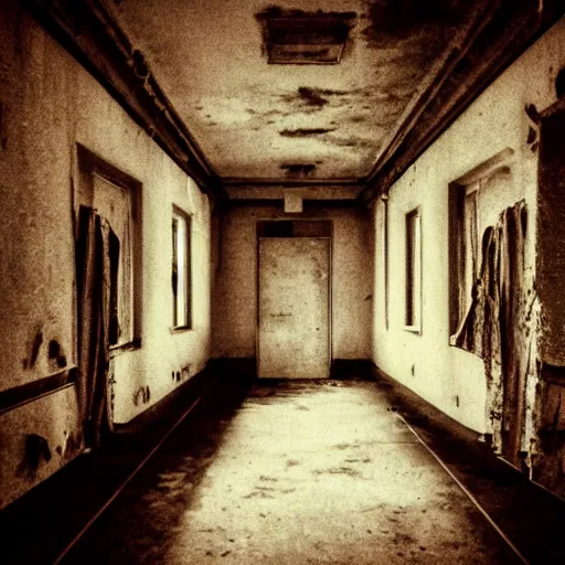 Image similar to liminal space, the backrooms, eerie, uncanny, empty, nostalgic, abandoned, forgotten, lonesome