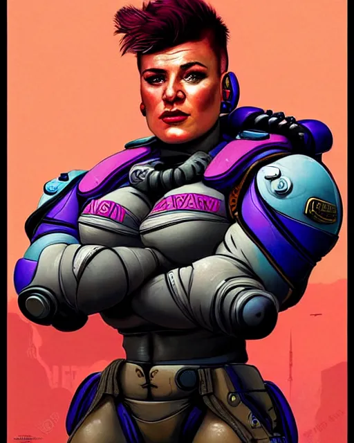 splashart Zarya. Fonte: Overwatch (2021)