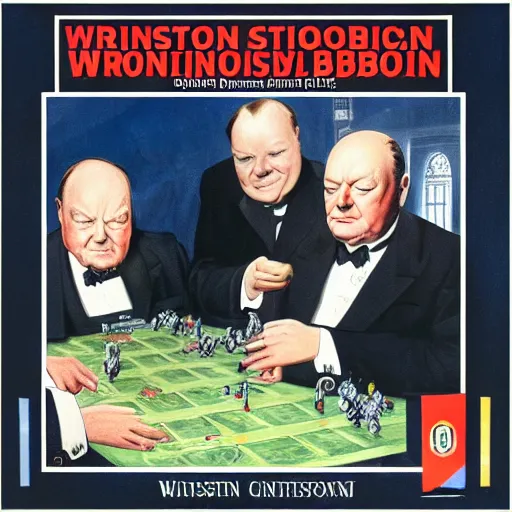 Image similar to winston churchill on the operation board game