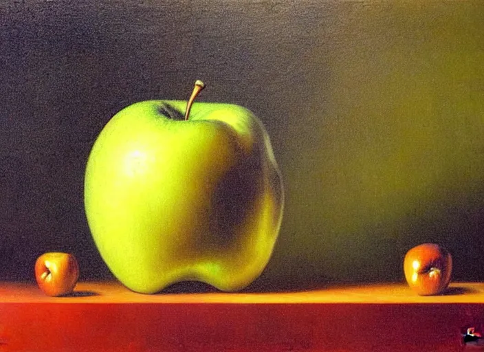 Image similar to an apple ， by salvador domingo felipe jacinto dali i domenech,