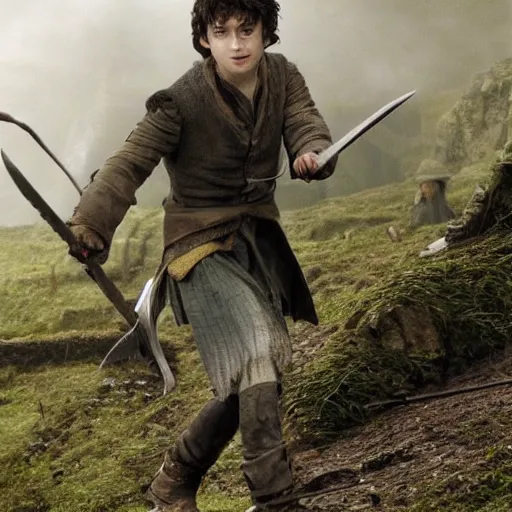 Image similar to Daniel Radcliffe as Frodo in lord of the rings