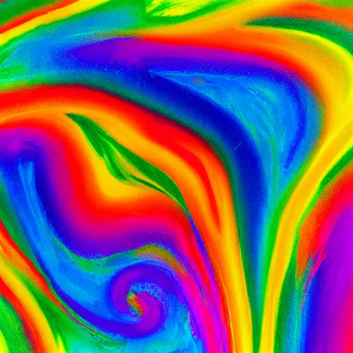 Prompt: colorful aesthetic paint swirl