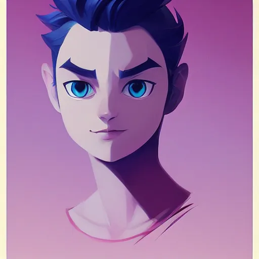 Image similar to face icon stylized minimalist nintendo ds, loftis, cory behance hd by jesper ejsing, by rhads, makoto shinkai and lois van baarle, ilya kuvshinov, rossdraws global illumination