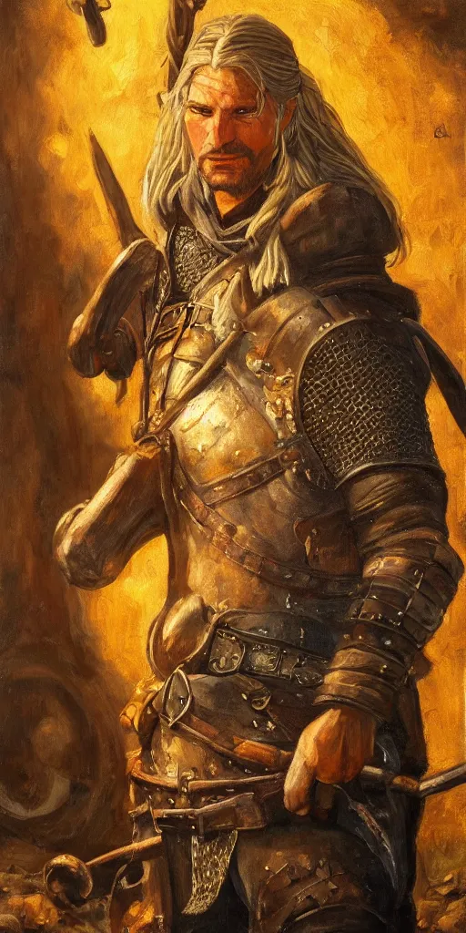 Image similar to the portrait of blacksmith, fantasy, witcher, very detailed oil painting, masterpiece, 8 k