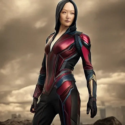 Prompt: mantis from the marvel cinematic universe as played by pom klementieff, beautiful, matte painting