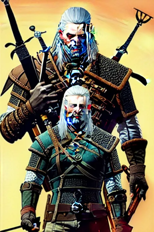 Prompt: witcher, painting by j. c. leyendecker, yoji shinkawa, katayama bokuyo