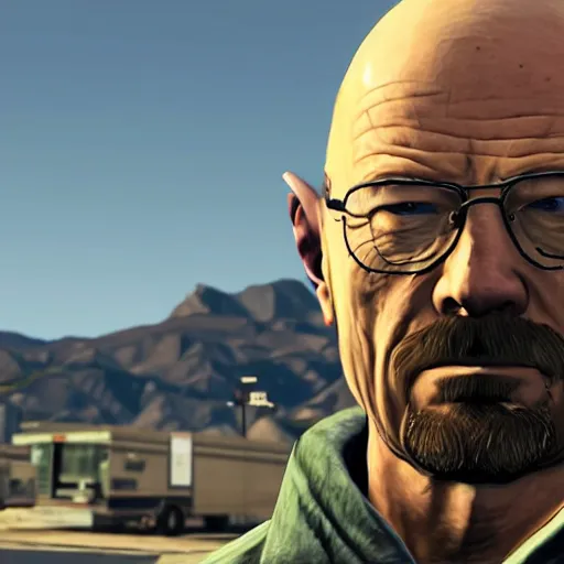 Image similar to walter white in gta v. Cover photo