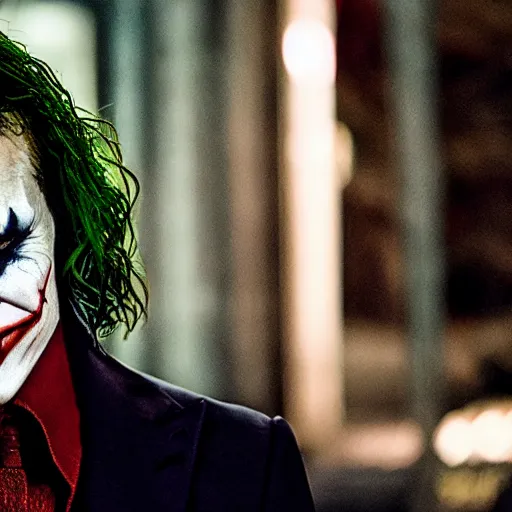 Image similar to tom cruise as the joker, movie still