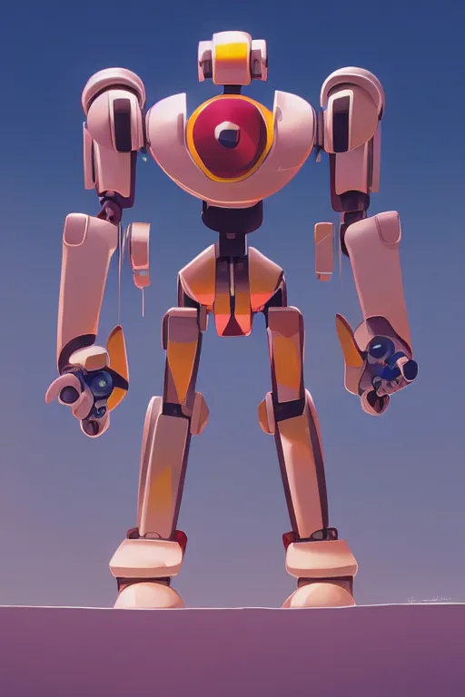 Image similar to metabots medabots medarotto medarot robot minimalist comics, behance hd by jesper ejsing, by rhads, makoto shinkai and lois van baarle, ilya kuvshinov, rossdraws global illumination ray tracing hdr radiating a glowing aura