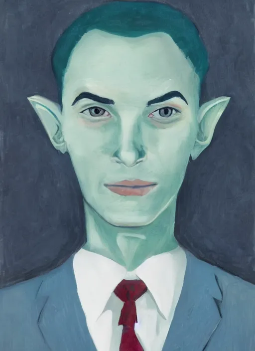 Image similar to portrait of a handsome human like male alien