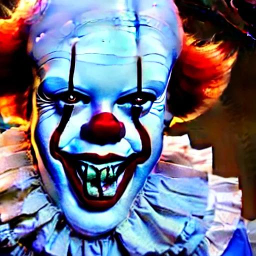 Image similar to a face and body photograph of pennywise dressed as a doctor in a hospital, with a lab coat, with a stethoscope, hyperdetailed, intricate, dramatic, horror movie, movie still, 4 k realistic, volumetric lighting, sharp focus