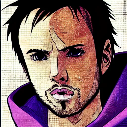 Prompt: jesse pinkman anime style