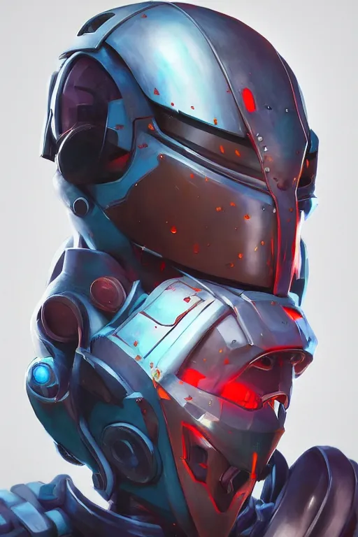 Image similar to epic mask helmet robot ninja portrait stylized as fornite style game design fanart by concept artist gervasio canda, behance hd by jesper ejsing, by rhads, makoto shinkai and lois van baarle, ilya kuvshinov, rossdraws global illumination radiating a glowing aura global illumination ray tracing hdr render in unreal engine 5