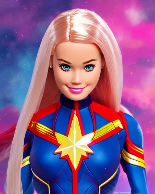 Captain marvel barbie discount doll