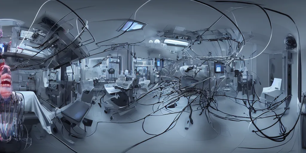360 degree equirectangular photo of a face transplant | Stable Diffusion