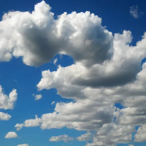 Prompt: heart shaped clouds, photo