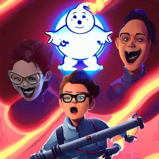 Image similar to face icon stylized minimalist ghostbusters, loftis, cory behance hd by jesper ejsing, by rhads, makoto shinkai and lois van baarle, ilya kuvshinov, rossdraws global illumination