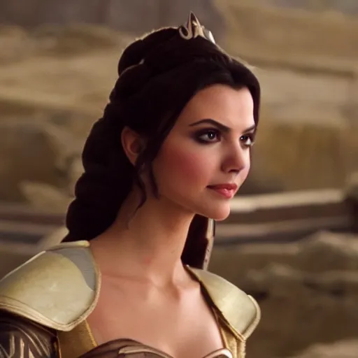 Image similar to victoria justice as princess padme in star wars episode 3, 8 k resolution, cinematic lighting, anatomically correct