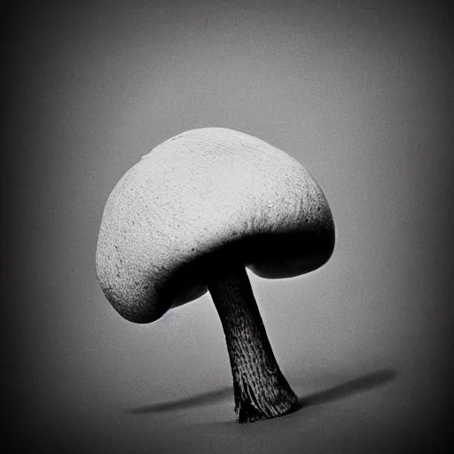 Image similar to a mushroom could merging into a peace sign, high textured, conceptual, illustration sharp, photography,