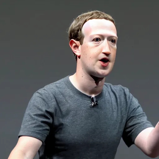 Image similar to Mark Zuckerberg getting out of his human costume showing that hes a lizard, hyper realistic, HD, HQ, photo realistic