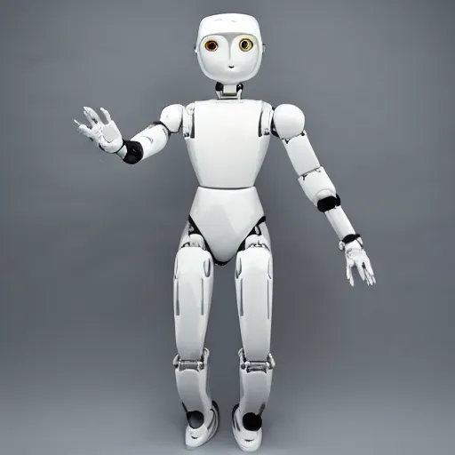 Image similar to 'white ceramic humanoid robot male'