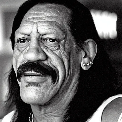 Prompt: Danny Trejo appears in teletubbies, still