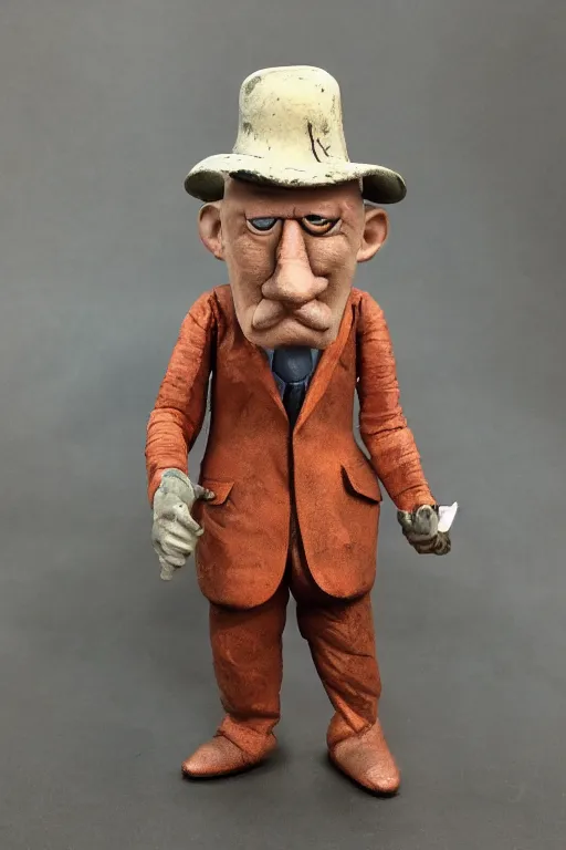 Prompt: mugwump president action figure, product photography, vintage, collectible