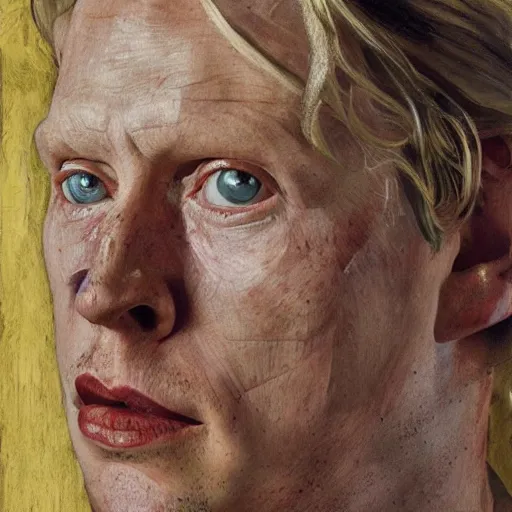 Prompt: high quality high detail painting by lucian freud, hd, brienne of tarth