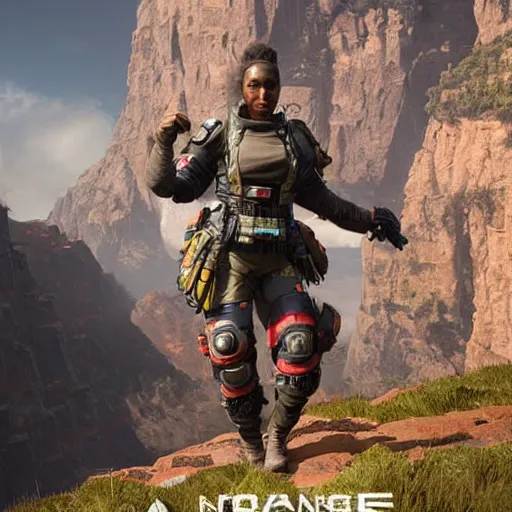 Prompt: photo realistic image of vantage from apex legends, stunning 3 d render inspired art by istvan sandorfi and greg rutkowski, character posing, complete body, realistic and detailed eyes, realistic, highly detailed attributes and atmosphere, dim volumetric cinematic lighting,